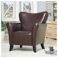 thumbnail image 1 of Coaster Accent Sièges Simili Cuir Rembourré Chaise en Brun, 1 of 2