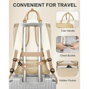 Matein Carry on Backpack, 52L Expandable Travel Backpacks with 2 Packing Cubes and Shoes Compartment for Women