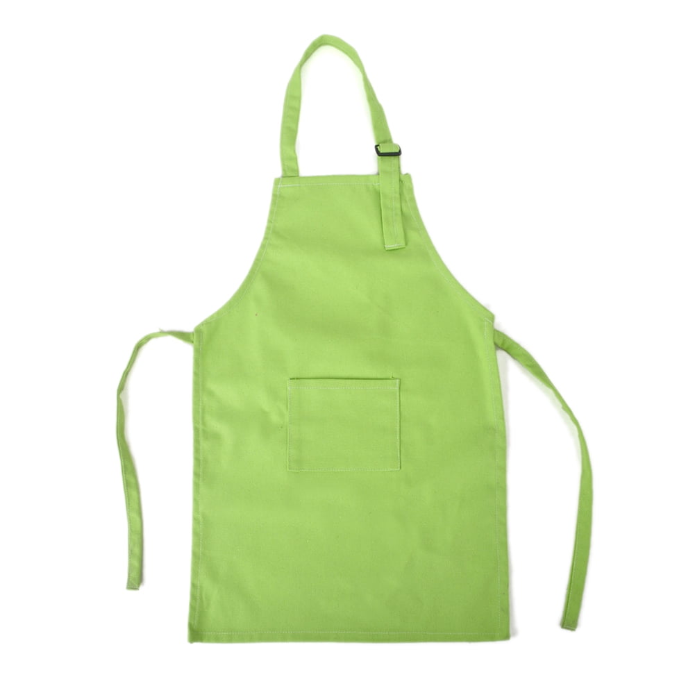 (Price/100 PCS) Opromo Colorful Cotton Canvas Kids Aprons with Pocket