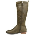 thumbnail image 3 of Journee Womens Lelanni Stacked Heel Knee High Boots, 3 of 10