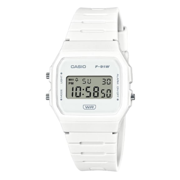 Casio Unisex White Digital Casual Watch - F91WB-7A