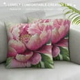 thumbnail image 3 of COMIO Throw Pillow Covers Vintange Flower Pattern Peony Floral Cushion Pillow Case Home Decor Pillowcase, 3 of 5