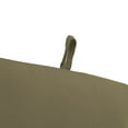 thumbnail image 5 of Jordan Manufacturing 44" x 22" Mocha Taupe Solid Rectangular Outdoor Chair Cushion with Ties and Hanger Loop, 5 of 10