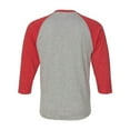 thumbnail image 2 of LAT Adult Fashion Hthred Vintage Baseball T-Shirt, HTHR/Red, Small, 2 of 4