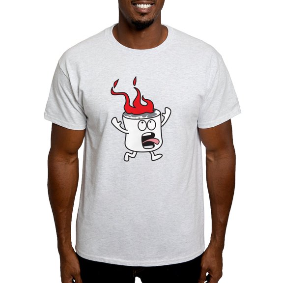 CafePress - Flaming Marshmallow T Shirt - Men's Classic Graphic T-Shirt