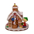 thumbnail image 2 of Kurt Adler Battery-Operated Peanuts LED Gingerbread House Table Piece, 2 of 4