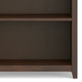 thumbnail image 2 of Simpli Home Amherst 30 inch Wide Solid Wood Transitional 5 Shelf Bookcase in Russet Brown, 2 of 10