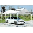 thumbnail image 7 of YRLLENSDAN 10x20FT Carport, Carports and Shelters Carport Garage Heavy Duty Carport Canopy Tent Carport Tent Metal Carport, White, 7 of 7