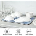 thumbnail image 7 of Dish Drying Mat Watercolor Mountain Landscape Absorbent Dry Mats for Dishes Draining Pad for Kitchen Countertop 18" x 24", 7 of 7