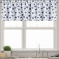 thumbnail image 3 of Ambesonne Blue Valance & Curtain, Chinese Floral Nature, 55"x45", Violet Blue White, 3 of 6