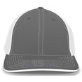 thumbnail image 1 of Pacific Headwear 404M.197.XS Trucker Flexfit Cap, Graphite & White - Extra Small, 1 of 1