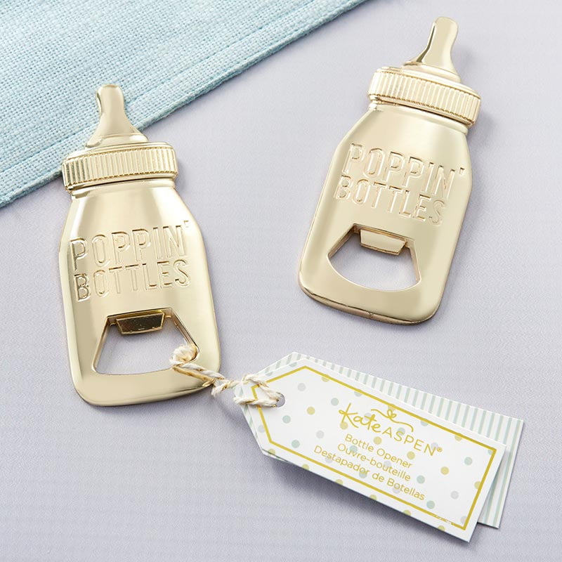 Kate Aspen Baby Bottle Shaped Bottle Opener Set of 6 Perfect