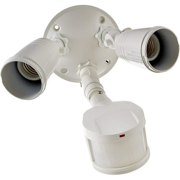 Halo White Motion Sensing Dusk To Dawn Incandescent Floodlight Fixture MS185W