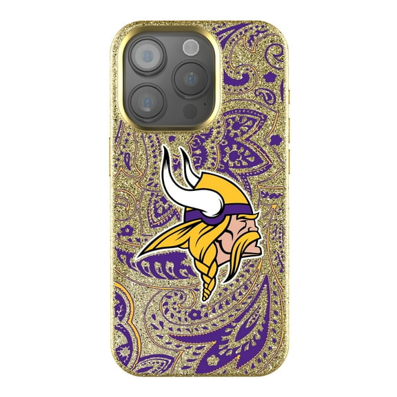 Keyscaper Minnesota Vikings Paisley Bling iPhone Case