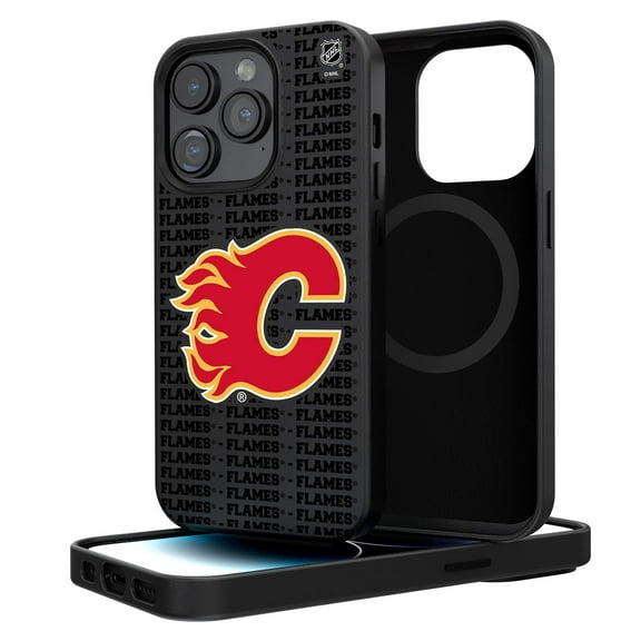 Calgary Flames Primary Logo iPhone Magnetic Bump Case