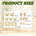 thumbnail image 2 of CCOCC 20Pcs Butterfly Wall Decor,Colorful Versatile Decor Room Decor Wall,Non-Fading Finish Butterflies Decorations,Gold, 2 of 7