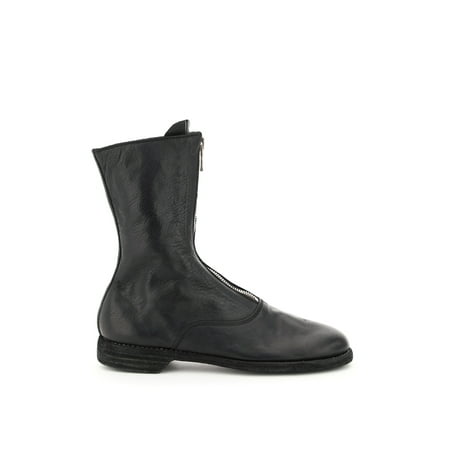

Guidi front zip leather ankle boots