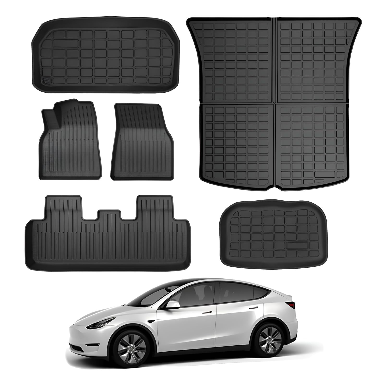 Orealtrend All-Weather Floor Mats For Mazda CX-30 2020-2021 - Custom Fit TPE Liners, Front & Rear Set