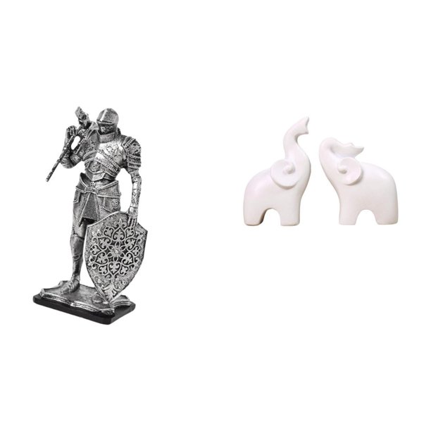 Figura De Resina De Elefante De Caballero Nórdico, Escultura De Arte Abstracto, Adorno De Mesa único Para Escritorio, Gabinete, Oficina, Mesa, Centro De Mesa, Entrada, Dormitorio, Decoración
