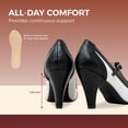 thumbnail image 2 of Chase & Chloe Women's Mary Jane Oxford Pumps - Cute Low Kitten Heels - Retro Round Toe Shoe with Ankle Strap, 2 of 5