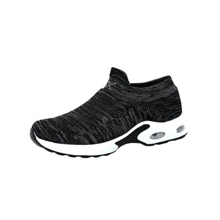 Mens Casual Walking Shoes Breathable Lightweight Mesh Running Slip-on (Best Running Shoes For 5k Races)