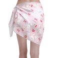 thumbnail image 2 of KLL Love Rabbit Print Women's Sarong Coverups Short Bathing Suit Wrap Skirt Beach Wrap Swimsuit Cover Ups, 2 of 6