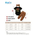 thumbnail image 3 of Dooleck Auntie Baby Girl Clothes Long Sleeve Bodysuit Leopard Halen Pants Outfit Set, 3 of 6