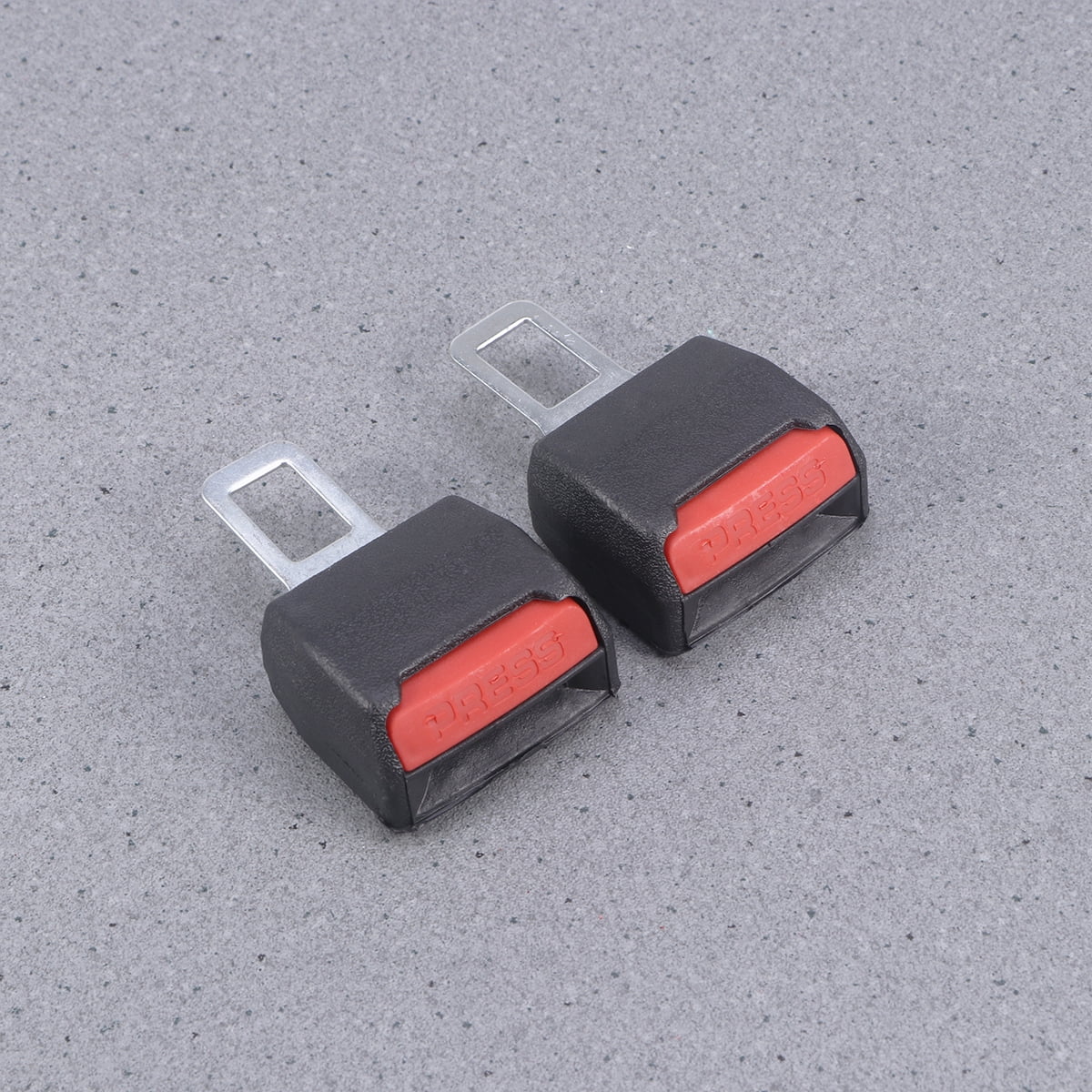 2pcs Universal Car Safety Seat Belt Seatbelt Clip Extender Extention Buckle (Black)