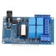 thumbnail image 1 of 4 Channel Relay Module Resin Relays Expansion Board with Optocoupler Isolation 5V Output, 1 of 5