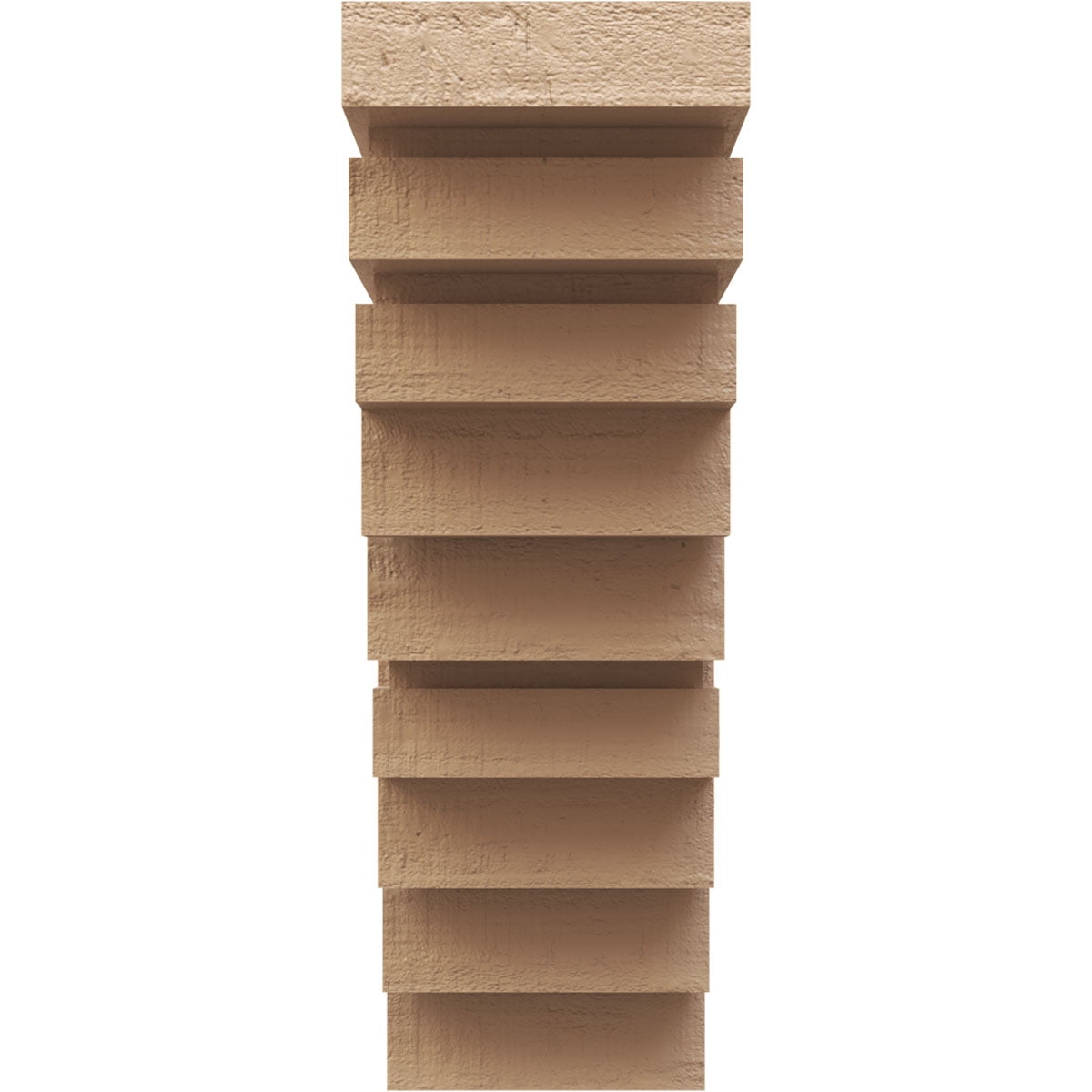 11"W x 22"D x 33"H Classic Landon Rough Cedar Woodgrain TimberThane Corbel, Primed Tan