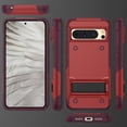 thumbnail image 6 of Decase Military-Grade for Google Pixel 8A Case,Heavy-Duty Drop Protection,Slim Hard Back Cover with Invisible Kickstand Rugged Shockproof Anti-Scratch Cover Case,Red, 6 of 7