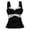 C458/Black, variant on XIYON Womens Summer Tops 2026 Women's Elegant Lace Bow Tie Versatile Camisole Top For Sleeveless Layering Tank 2026 Summer Clothes