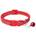 thumbnail image 1 of Polka Dot Dog Collar Adjustable Creative Bell Dog Collar Bell Kitten Collar, 1 of 10