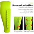 thumbnail image 3 of Ski Shin Guards with Honeycomb Pads, Breathable Anti-Collision Leg Protection for Skiing, Football, Baseball & MTB Sports, 3 of 9