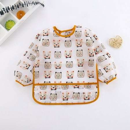 

Honeeladyy Clearance under 5$ Newborn Toddler Baby Fashion Cute Cartoon Pattern Water Proof Smock Bib Saliva Towel