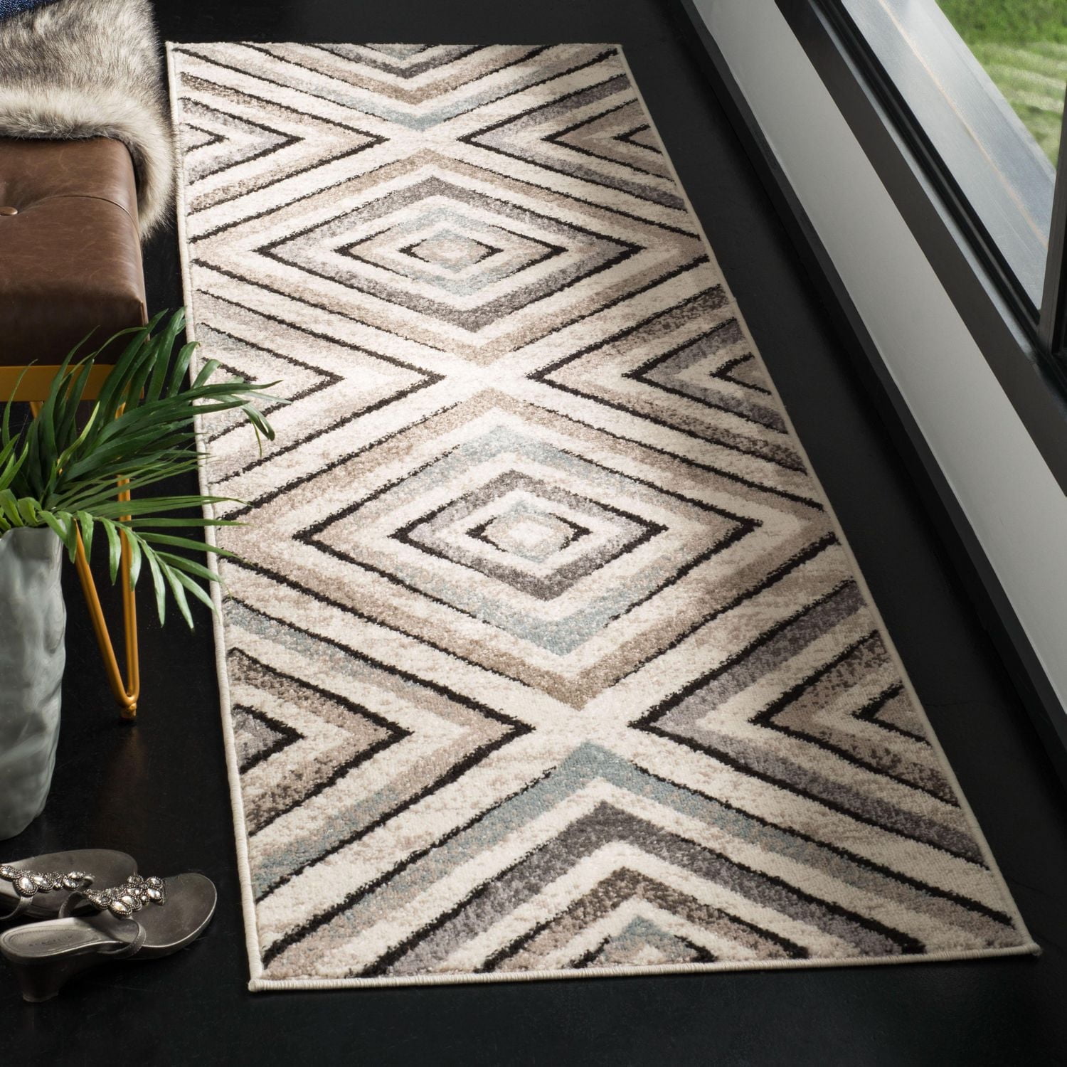 SAFAVIEH Amsterdam Rebeca Tapis Géométrique