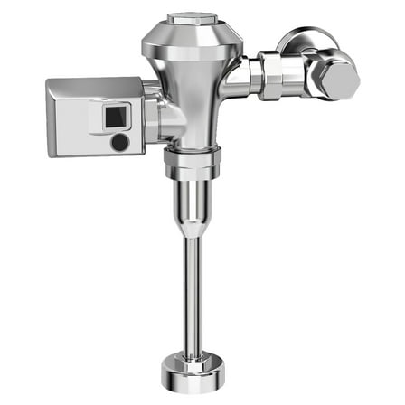 American Standard Ultima Sensor-Operated Urinal Flush Valve 1.0 GPF Diaphragm-Type for 0.75-in Top Spud with 11.5-in Supply in Polished Chrome