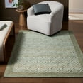 thumbnail image 2 of TOWN & COUNTRY TERRA Nalani Textured Diamond Hand-Knotted Flatwoven 100% Natural Jute Area Rug, Olive Green, 8'x10', 2 of 10