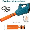 thumbnail image 6 of Leaf Blower Attachment - Leaf Blower Air Booster, Turbo Nozzle Extension Boosts Speed & Power, Universal Fits All 2-4 in Circular Nozzle Blowers for Yard, Lawn, and Driveway Cleanup (1PCS Orange), 6 of 8