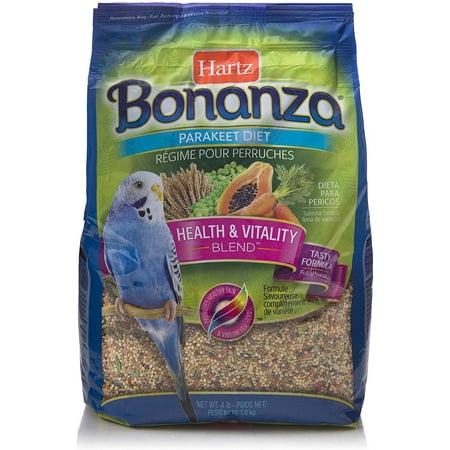 Hartz Bonanza Health & Vitality Blend Parakeet Food - 4Lb