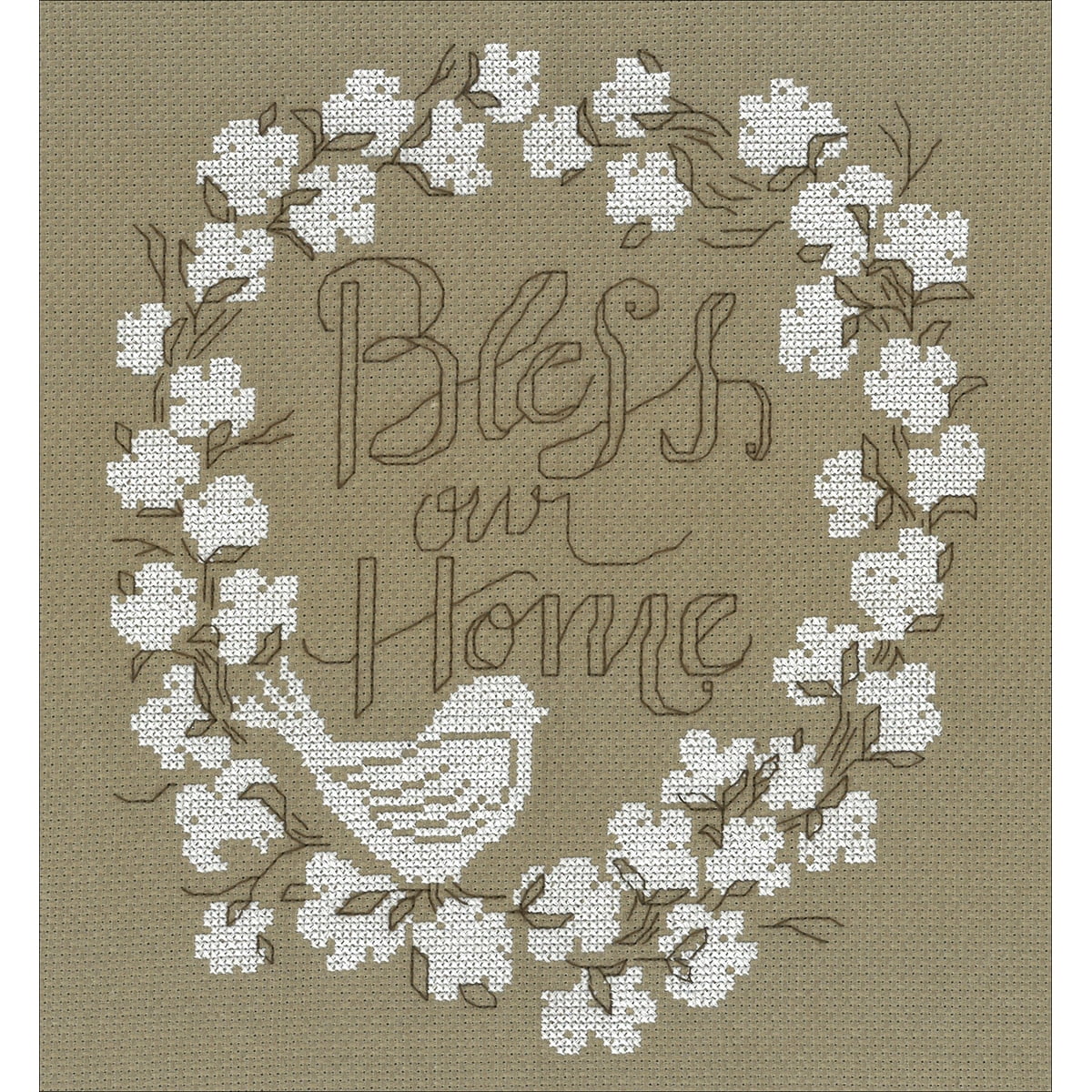 Imaginating Counted Cross Stitch Kit 8"X9"Bless Our Home (14 Count