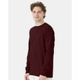 thumbnail image 2 of Comfortwash by Hanes B35300538 Garment-Dyed Long Sleeve T-Shirt, Maroon - 3XL, 2 of 5