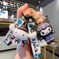 thumbnail image 2 of Kuromi-Llavero Cinnamoroll de Hello Kitty, accesorios de Sanrio, figuras de Anime, My Melody, juguete Kawaii, colgante para bolso de niño, venta al por mayor Fivean unisex, 2 of 2