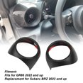 thumbnail image 3 of Air Conditioner Outlet Sticker, 2 Pcs AC Air Vent Trim Dry Carbon Fiber Outlet Cover Front Dashboard Decoration Sticker Replacement For  BRZ 2022 And Up, 3 of 8