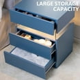 thumbnail image 4 of Algherohein Wood 3 Drawer Blue Nightstand Set of 2 with LED Lights,Bedroom Side Tables End Tables, 4 of 6