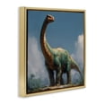 thumbnail image 2 of Stupell Industries Eclectic Colossal Brontosaurus in Meadow Gold Floating Frame Canvas Art, 18 x 18, by Wumples, 2 of 8