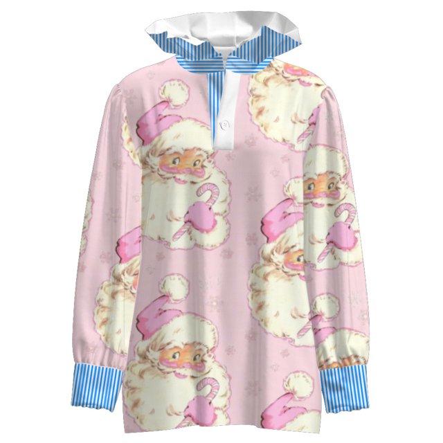 Spring Fashion Women's Ruffled Stand-up Collar Shirt Loose Temperament Commuter Long Sleeve Top
