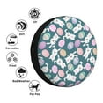 thumbnail image 4 of Wukai Cute Rabbit Easter Print Spare Tire Cover for RV Trailer,Waterproof PVC Faux Leather Wheel Cover Fit for Truck,Trailer,RV,SUV,Camper-15 inch, 4 of 6