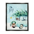 thumbnail image 2 of Stupell Industries Oh Joy Endearing Winter Calligraphy Puppies Scene Graphic Art Luster Gray Floating Framed Canvas Print Wall Art, Design by Heatherlee Chan, 2 of 5