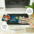 thumbnail image 4 of Evergreen Give Thanks Turkey Sassafras Indoor Outdoor Switch Doormat 1'10"x10" Multicolored, 4 of 5